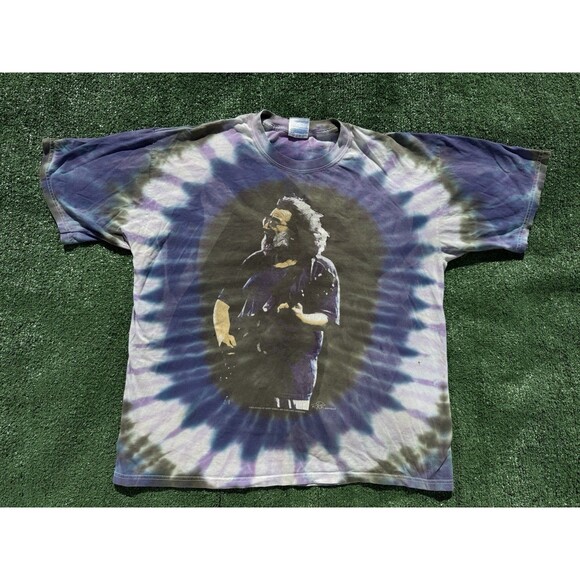 Grateful Dead Other - Vintage 1995 Jerry Garcia Purple Tie Dye Size Large T-Shirt XL Grateful Dead